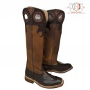 Hanton Cavalier Boots Braun Croco Glitzer