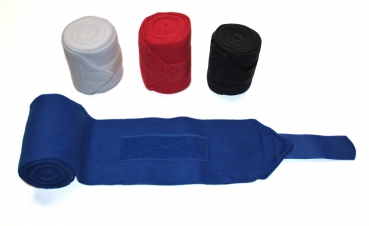 Polar Fleece Bandagen - 4er Set Weiß