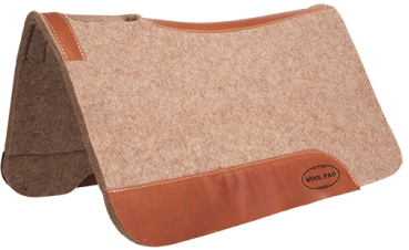 "Mustang" Tan Wool Pad - Contoured - 32" x 32" 