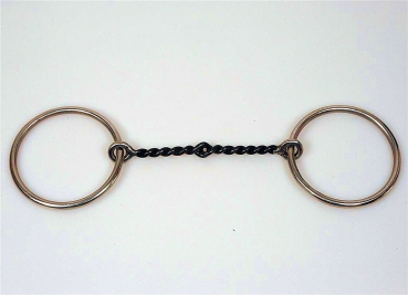 SS Twisted Wire Ring Snaffle Bit 