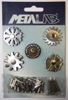 Sporenräder Set -  Stifte und Spliten 