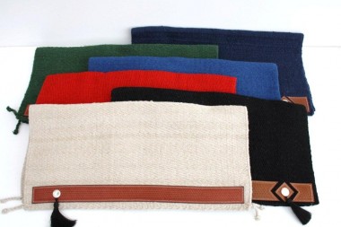 Show Blanket mit Lederbesatz & Conchos - diverse Farben 