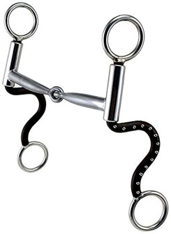 Tom Balding Short S  Snaffle   Brown with Dots 