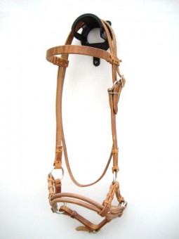 Side Pull - DOUBLE ROUND LEATHER NOSEBAND 