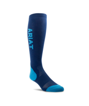 Ariat Tek Performance Socks - diverse Farben Navy/Mosaic Blue