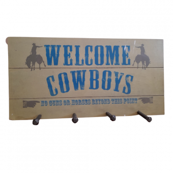 Deko-Schild Welcome Cowboys 