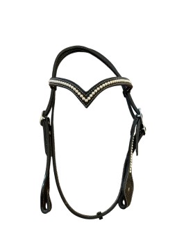 Futurity "V" Headstall mit Perlen 