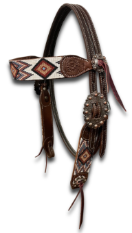 Browband Headstall - "AZTEC" 