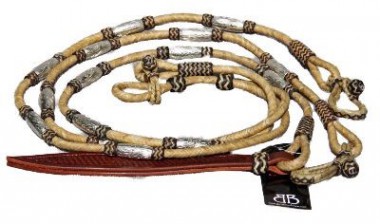 Professionelle Romal Reins Silver Natur/Black