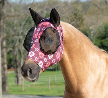 WEAVER Lycra Fly Mask - PLAID AZTEC 